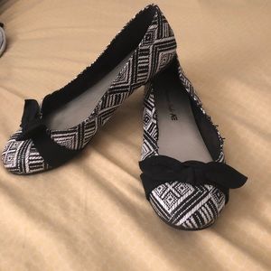 Black and white flats